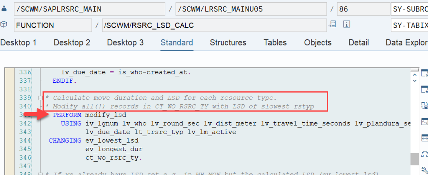 SAP EWM Latest Start Date LSD_32